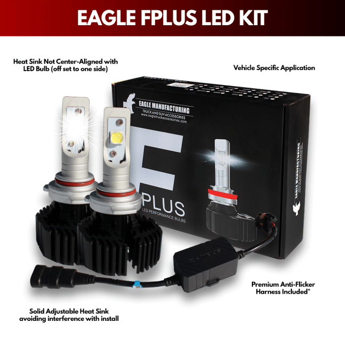 Eagle Manufacturing F Plus LED Light Kit - 9005 Projector