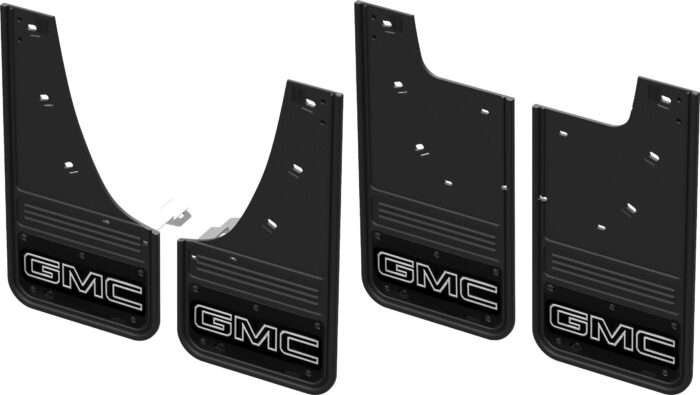 Truck Hardware Gatorback CR GMC Logo Mud Flaps - Black/Wrap (Front & Rear) GMC 23-25 Canyon