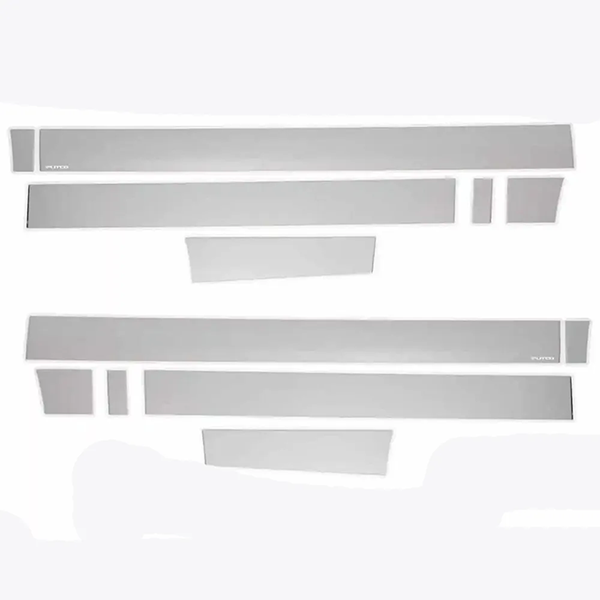 Putco Inc. Pro Stainless Steel Rocker Panels Kit - Ford F150 2021-2025 SuperCrew 5'7" Bed - Image 3